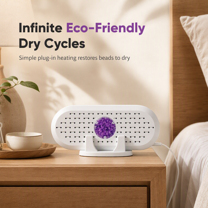 ⏳Last Day Buy 2 Get 1 Free💦Reusable Mini Household Dehumidifier with Purple Silica Bead Indicator for Wardrobe, Closet & Shoe Cabinet