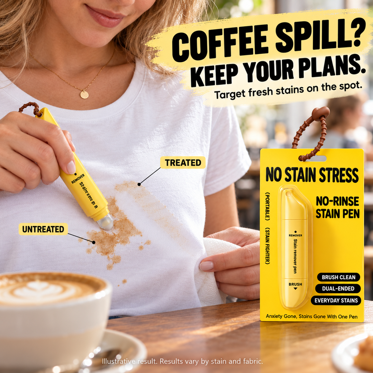 🎁 BUY 3 GET 2 FREE! 👕 Dual-Head Stain Remover Pen – Tackle Spills Anytime, Anywhere! ✨