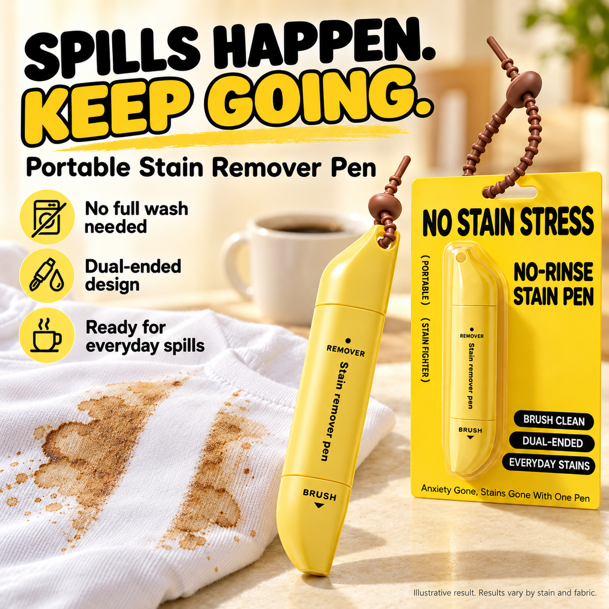 🎁 BUY 3 GET 2 FREE! 👕 Dual-Head Stain Remover Pen – Tackle Spills Anytime, Anywhere! ✨