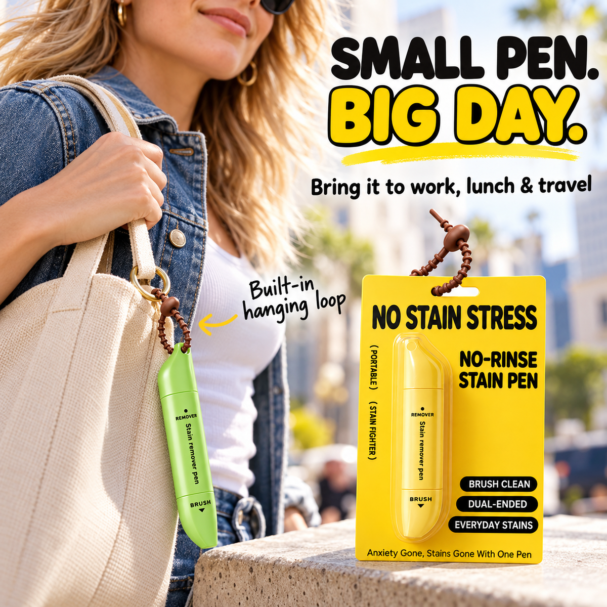 🎁 BUY 3 GET 2 FREE! 👕 Dual-Head Stain Remover Pen – Tackle Spills Anytime, Anywhere! ✨