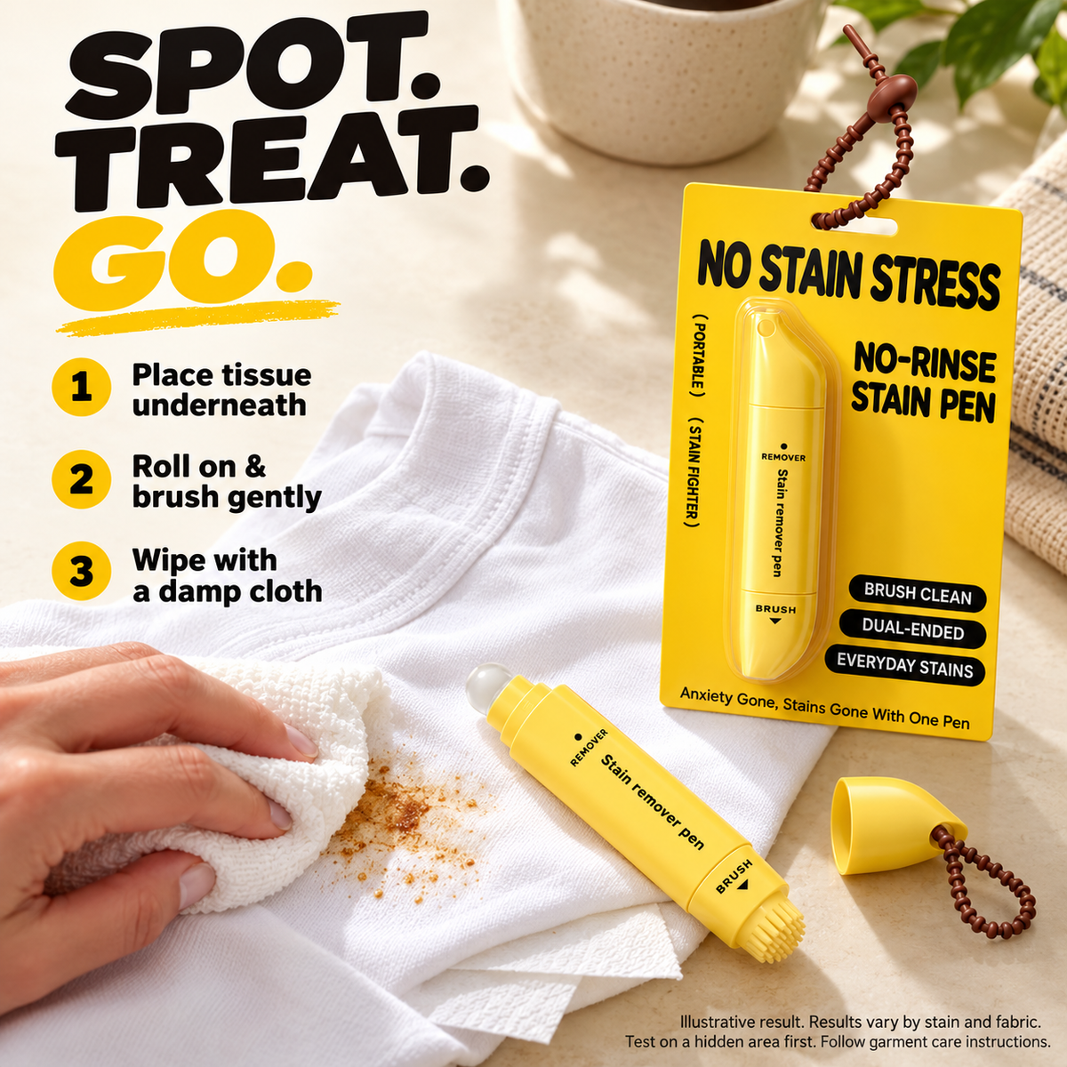 🎁 BUY 3 GET 2 FREE! 👕 Dual-Head Stain Remover Pen – Tackle Spills Anytime, Anywhere! ✨