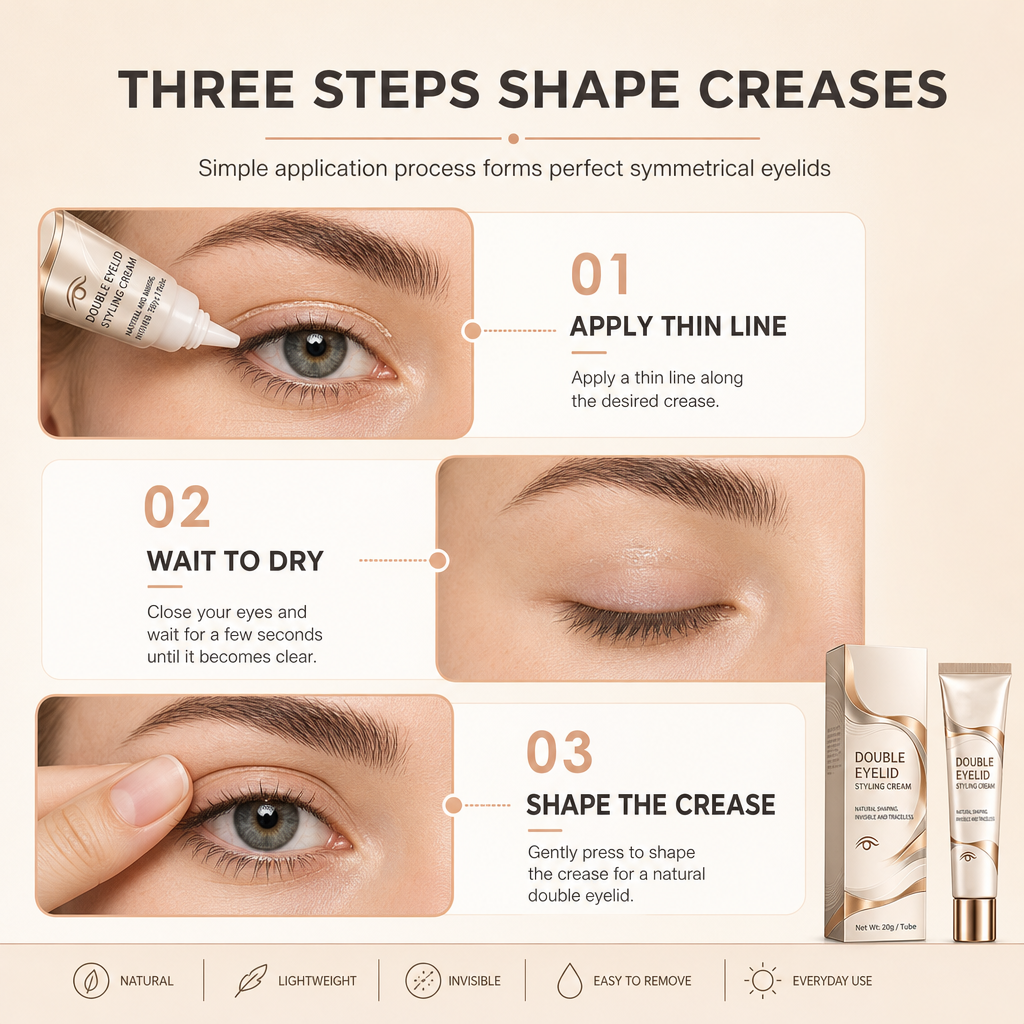Promo is back! Ditch Eyelid Tape Instantly! Invisible Double Eyelid Styling Gel