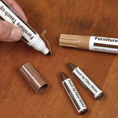 🎁 BUY 4 GET 4 FREE! 🪵 17-Piece Wood Repair Markers Kit – Make Scratches Disappear & Save Your Furniture in Seconds! 🛋️
